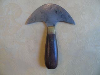 Antique Vintage Leather Tool C S Osborne Head Knife 4 - 5/8 " Wide