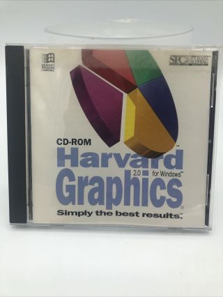 Harvard Graphics 2.  0 Cd - Rom For Windows (1993)