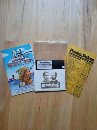 Vintage Beagle Bag 12 Games - For Apple Ii Complete And Helpful Tip