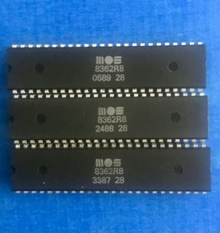 Mos 8362r8 (3 X) Video Control Chip Für Commodore Amiga 500/a500,  /a2000.
