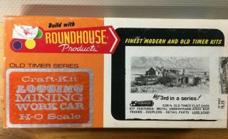 Roundhouse - Mdc Old - Timer Series 3 In 1 Kits (3/26 Footer Flat Cars,  Less Loads)