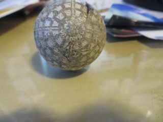 Antique St.  Mungo Mesh Golf Ball Colonel " Dso 29 1/2 " Circa 1911 With 6 Polls