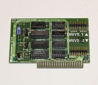 Disk ][ Interface Card For The Apple Ii 600 - 0037