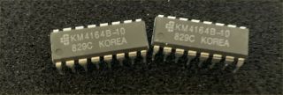 Nos Samsung Chips Km6164b - 10 64k X 1 100ns Dram Memory 25pc In Tube