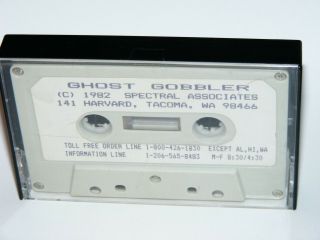 1982 Ghost Gobbler Game Cassette For Trs - 80 Color Computer Spectral Associates