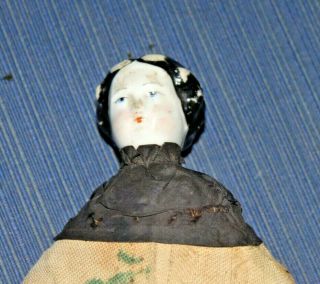 Vintage Antique China Doll Ceramic Head & Bust / handmade 3