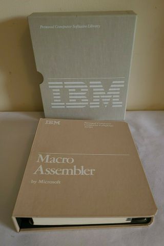 Ibm Macro Assembler Personal Computer Software Library Part 6024002 No Discs