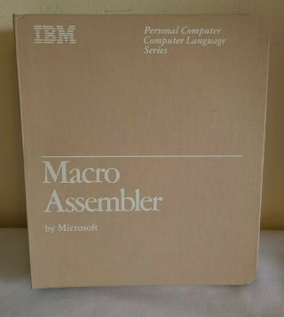 IBM Macro Assembler Personal Computer Software Library Part 6024002 No Discs 2