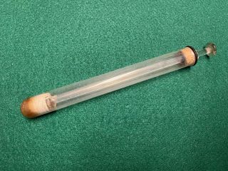 Civil War Era Large Medical Glass Irrigation Syringe