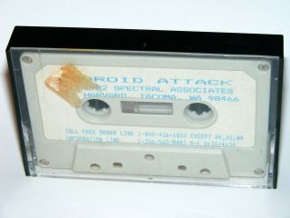 1982 Android Attack Game Cassette For Trs - 80 Color Computer Spectral Associates