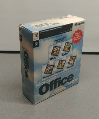 Microsoft Office Professional For Windows 98 3.  5 " Floppy Software Box