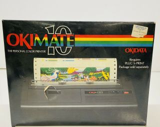Vintage Okimate 10 Personal Color Printer Box W/