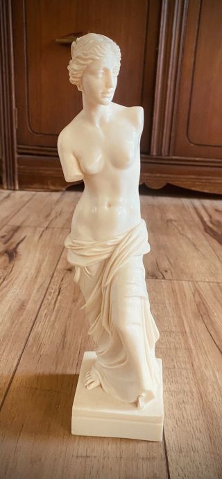 Vintage Venus De Milo Statue Classic Figure Sculptor A.  Santini Italy 12” M105