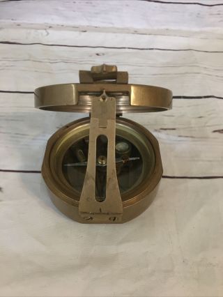 Brinton Mk.  1 1914 Brass Compass (thos.  J.  Evans,  Esq)