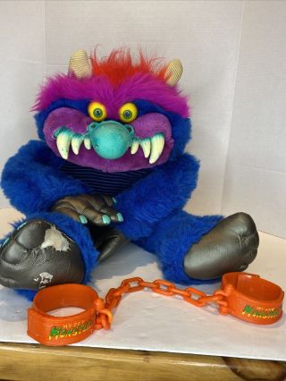 1986 My Pet Monster.  Vintage With Handcuffs.