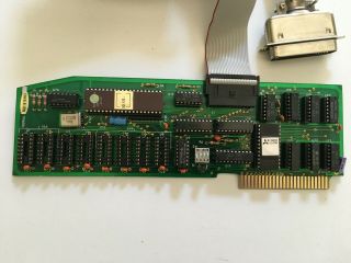Unknown Parallel Interface Card for Apple II? 36 - pin Ribbon 4 - ft.  Cable,  Vintage 2