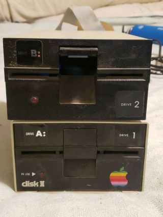 Apple 5.  25 " Floppy Disk Drive For Apple Ii Iie Plus Computer Not