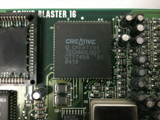 Vintage 1992 Creative Labs Sound Blaster 16 Pro PnP ISA card 3