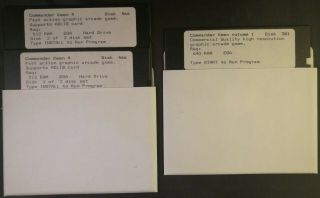 Commander Keen 1 & 4 - Ibm/pc - Loose Floppy Disks In Sleeves