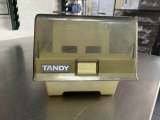 Tandy 5 - 1/4 Inch Floppy Disk Disc Organizer Storage Hard Plastic Case Box File