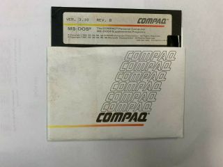 Compaq Ms Dos Ver 3.  10 Rev B 5 1/4 " Floppy Disks