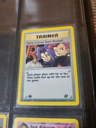 Team Rocket Trainer Holographic 1995 1st Edition 15/82 Pokemon Card