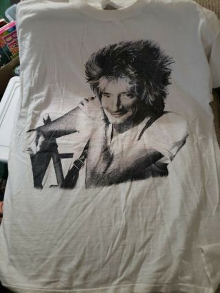 Vintage 1988 Rod Stewart Out Of Order Tour Rock Concert T - Shirt One Size Fits Al