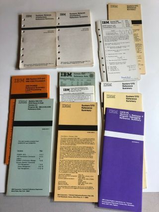 Vintage 1970s Ibm Computer Booklets Systems Network Architecture,  Reference Data