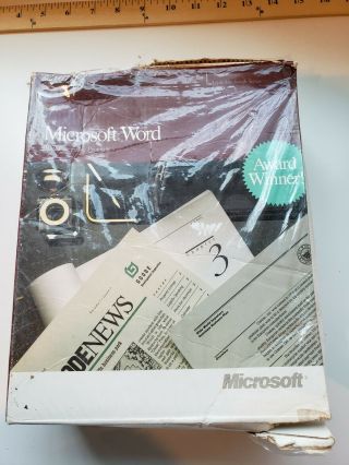1991 Vintage Microsoft Word Apple Macintosh Series Word Processing Program