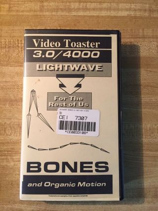 Video Toaster 3.  0 / 4000 Lightwave The Rest Of Us Vhs Bones & Organic Motion