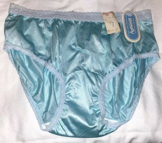 Vintage Nwt 1960’s S Sylray Green Antron Lll Nylon & Lace Bikini Panties 7