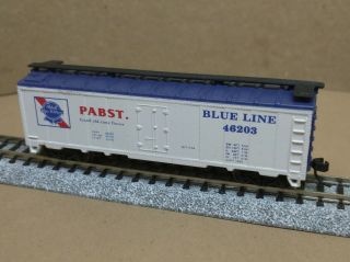 Pabst beer refrigerator reefer car N scale Atlas white blue ribbon line brewery 2