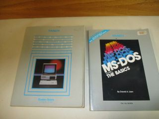 Tandy Ms - Dos The Basics Vol1 & Learning Basic For Tandy 1000 2000 David A Lien