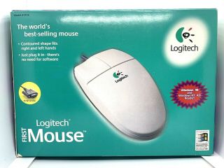 Logitech Mouse M - M34 Serial Vintage Old Stock Found 1478 Collectible