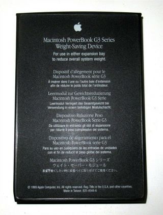 Macintosh Poverbook G3 Weight - Saving Device P/n 825 - 4548 - A