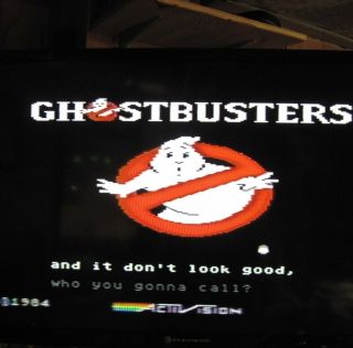 Atari Computer Software Game 5 1/4 " Disc Ghostbusters W/ Instructions Activision