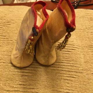 16 " Terri Lee Doll Cream Color Majorette Boots With Tassel 