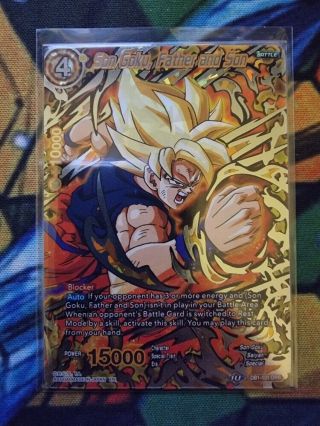 Dragon Ball Tcg Son Goku,  Father And Son Db1 - 101 Dpr Foil Nm