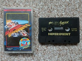 Commodore 64 / 128 C64 Cassette Game - Sprint By The Hit Squad