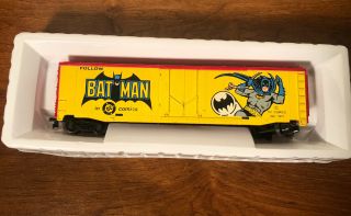 Tyco Trains - Batman Box Car - Dc Comics - Ho Scale Vintage,  Yellow Usa 1977