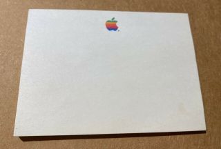 Vintage Apple Computer Rainbow Logo Post It Notes Pad