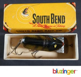 South Bend Dive - Oreno Vintage Wooden Fishing Lure W/ Box