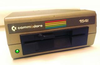Vintage Beige Commodore 1541 Disk Drive Powers On,
