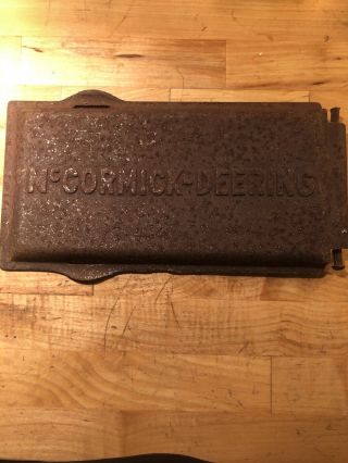 Antique Cast Iron Mccormick - Deering Advertising Farm Sign