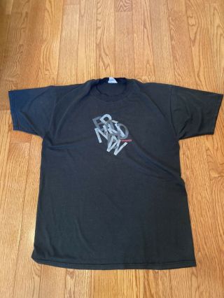 Band Stacked Logo Vintage T - Shirt.  Mens L.  Emo / Pop Punk