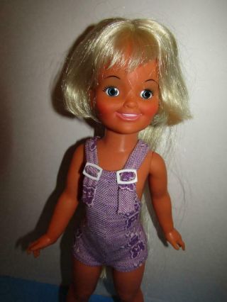 Vintage 1971 Dina.  Crissy Family Growing Hair Doll Ideal Org.  Outfit.  Uncut Hair
