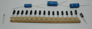 Electrolytic Capacitors For The Commodore 64 (longboard),  Assy 250407