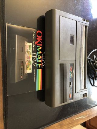 Vintage Okimate 10 Personal Color Printer Box For Atari 8 - Bit
