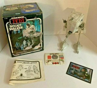 1983 Kenner Star Wars Rotj Scout Walker,  Instructions,  Booklet Stickers