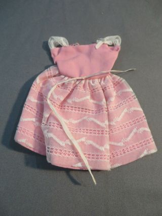 Vintage Barbie Skipper Pak Party Pink Dress